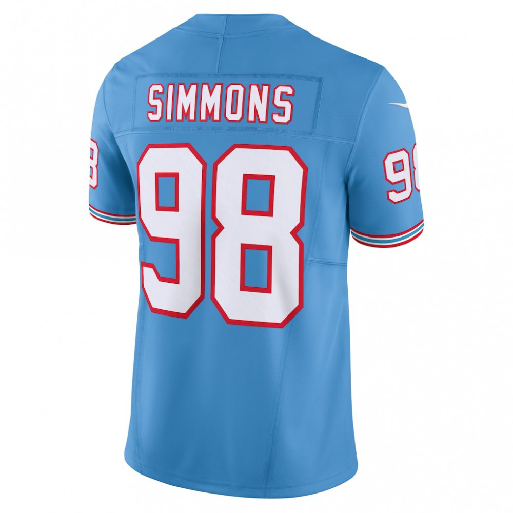 Jeffery Simmons Tennessee Titans Nike Vapor F.U.S.E. Limited Jersey - Light Blue-GridironStore